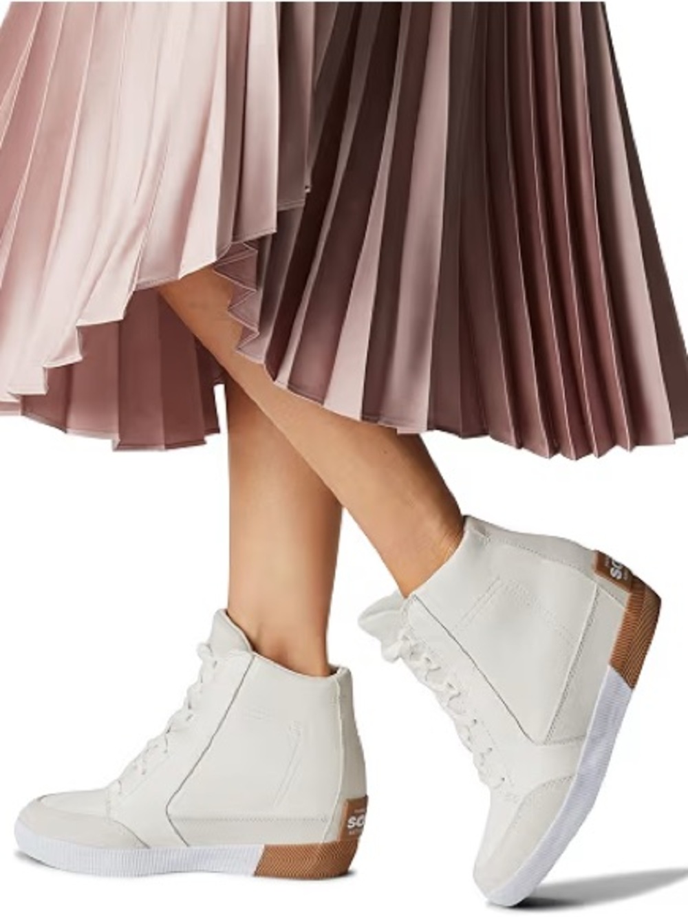 Sorel Women Out N About Wedge Bootie Sea Salt/Gum Size 9